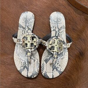 Tory Burch Snakeskin Sandals